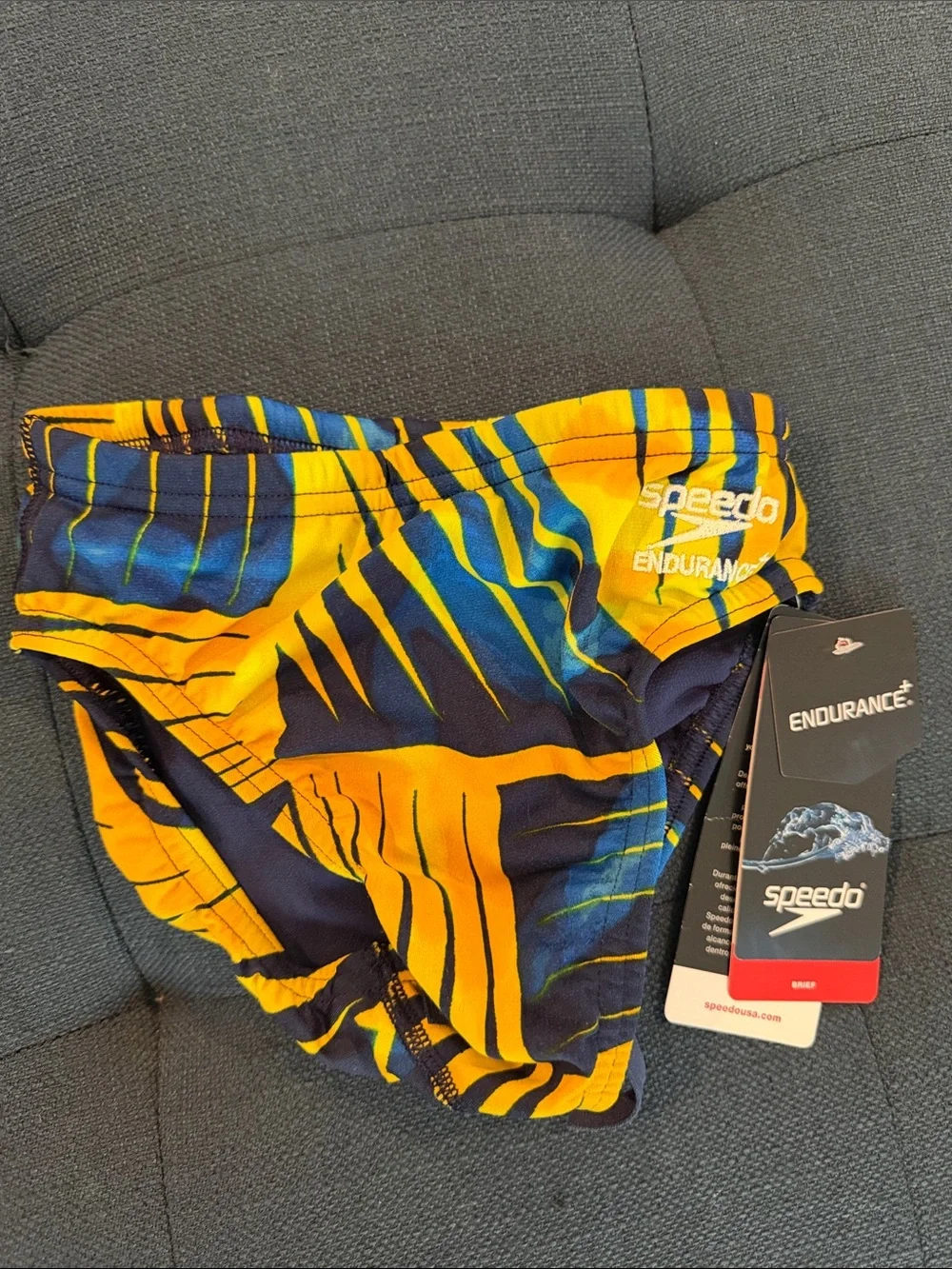 Youth Speedo Endurance+ Swim Briefs Bundle of 3 NEW waist 22 competitive Euro